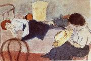 Jules Pascin Aiermila and Lucy oil painting